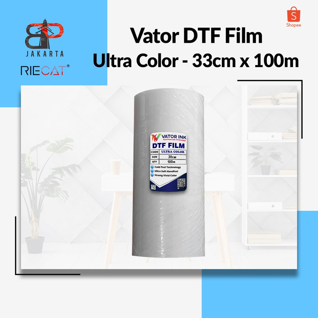 

PET FILM DTF VATOR ULTRACOLOR 33CM X 10M