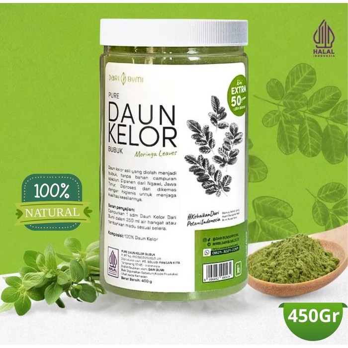 

Dari Bumi Bubuk Daun Kelor Serbuk Moringa Powder Bubuk Organic