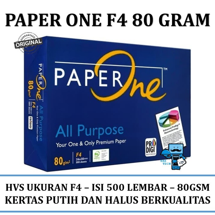 

Kertas HVS F4 Paper One 80 Gram HVS F4 Paper 500 Lembar