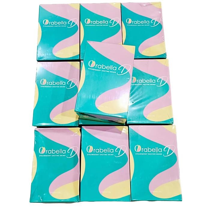

Orabella D Detox Minuman Rasa Strawberry Praktis - 1 Kotak (15 Sachet) - Jamu - Air.