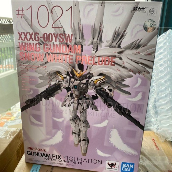 BARANG TERLARIS PRODUK TERBARU GFF GUNDAM FIX FIGURATION WING GUNDAM SNOW WHITE PRELUDE MIB BANDAI