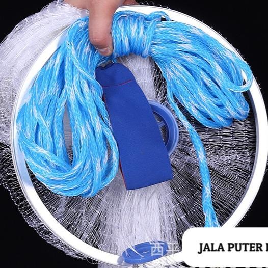 Terbaru JALA LEMPAR NELAYAN JARING DENGAN PIRINGAN BULAT Ready