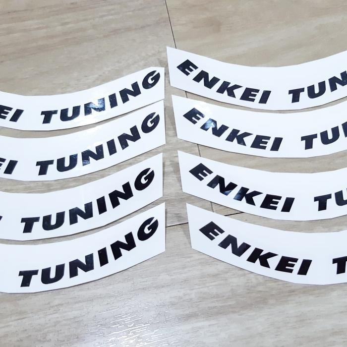 Stiker velg mobil Enkei Tuning