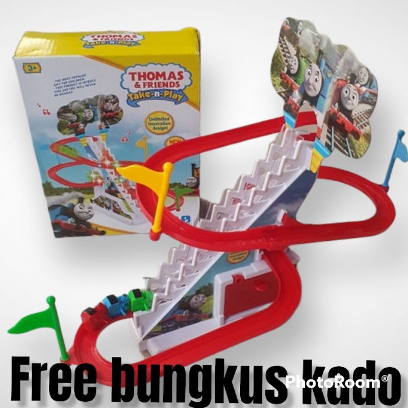 Mainan pinguin musik Orbital mainan track pinguin hello Kitty musik seluncuran mainan murah