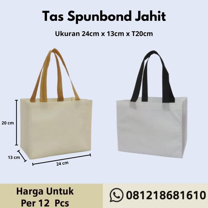 

Happy- Tas Spunbond Jahit Kue Brownies Ukuran 24cm x 13cm x20cm