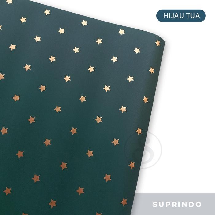 

Happy- Premium Kertas Kado Foil BINTANG (5 Lembar)