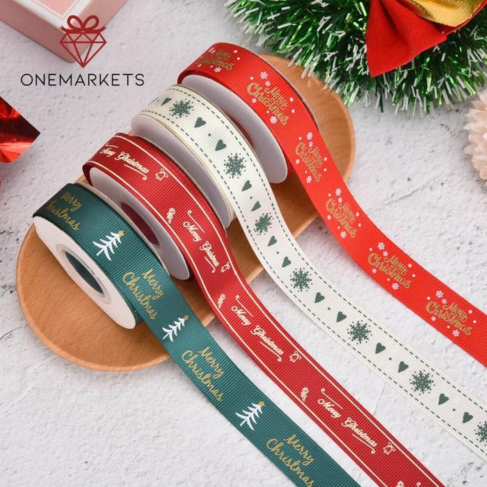 

Pesta- 1 ROLL Pita Christmas Natal 2cm - Ribbon Snowflake PS108