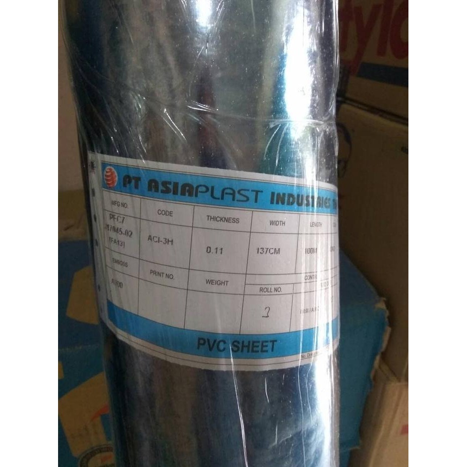 Pesta- Plastik Bening Tebal Roll / Plastik Mika PVC Meteran