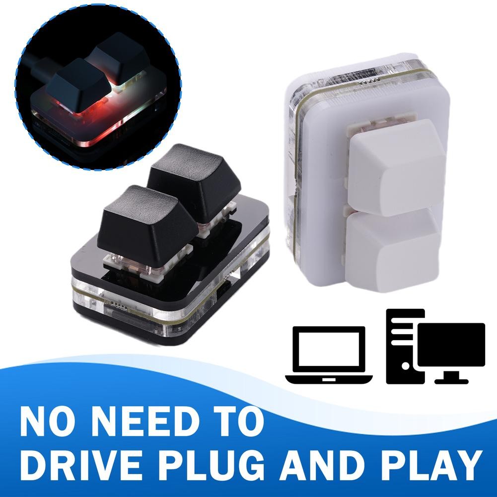 Osu Custom 2 Keys Macro Programming Keyboard Rgb Mini Keyboard Gaming Drawing Copy And Paste