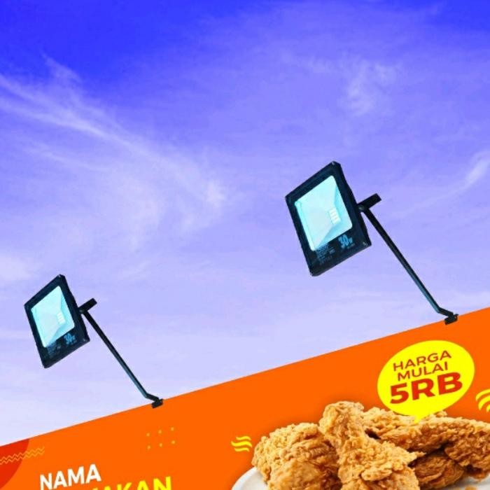 Pesta- TIANG PENGAIT LAMPU SOROT BILLBOARD SPANDUK