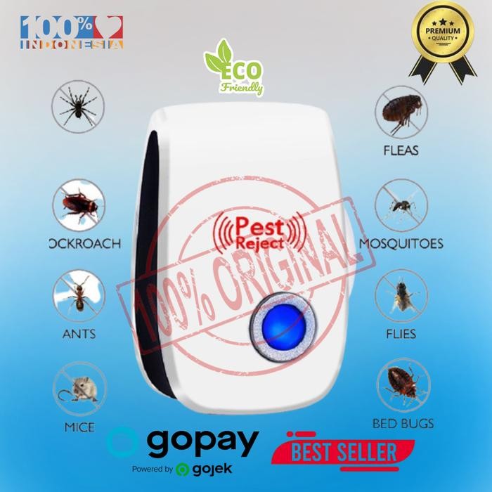 Alat Pengusir Cicak Ultrasonic Pest Repeller Reject Terbaru Original