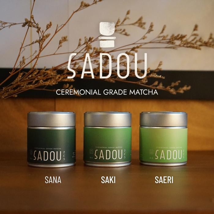 

Sadou Seicha Ceremonial Grade Matcha Powder: Saeri, Saki, Sana - Bubuk Matcha Murni 30g