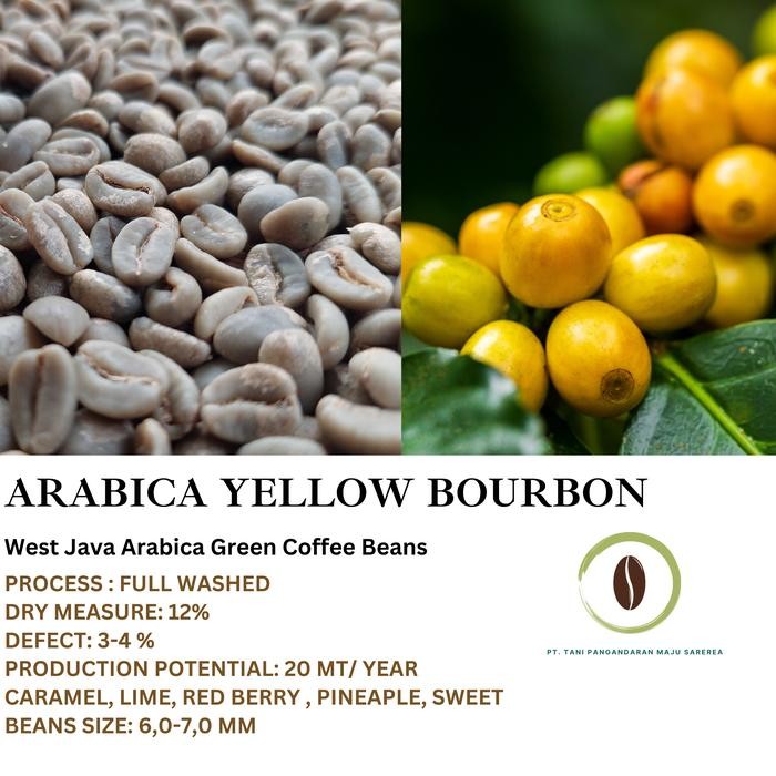 

Green Beans Kopi Arabika Yellow Bourbon - Sweet Coffee - 1Kg (GRATIS ONGKIR)