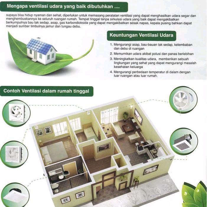 READY STOK MITSUBISHI 25SC5T Exhaust Fan Plafon 10" 25 cm [Grab/Gojek Medan]