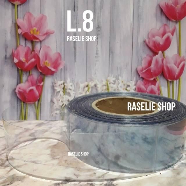 NEW ARRIVAL PLASTIK MIKA PINGGIRAN KUE TART TIRAMISU CHEESE CAKE BIRTHDAY ULTAH LPW