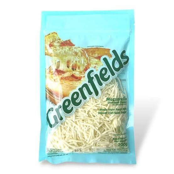 

BARANG TERLARIS keju greenfields mozzarella shredded cheese 200gr keju mozzarella