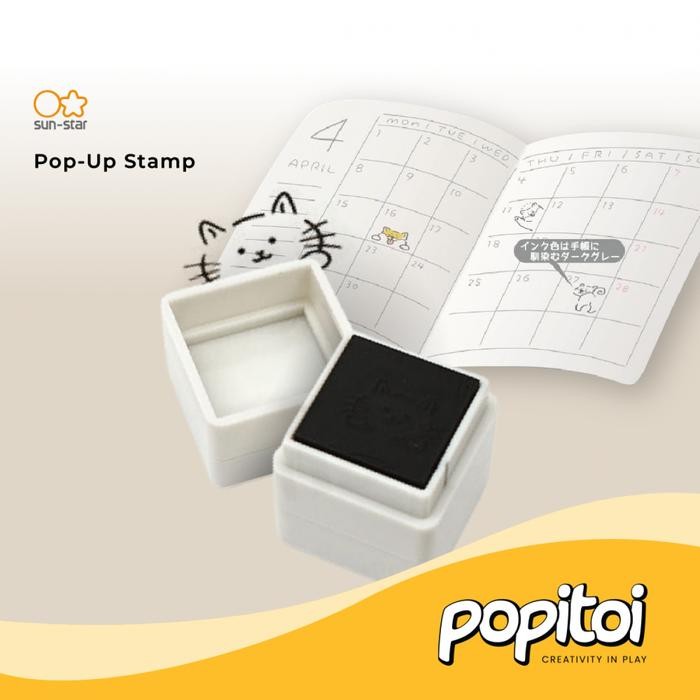 

Sun Star Pop-Up Stamp Stempel Gambar Motif