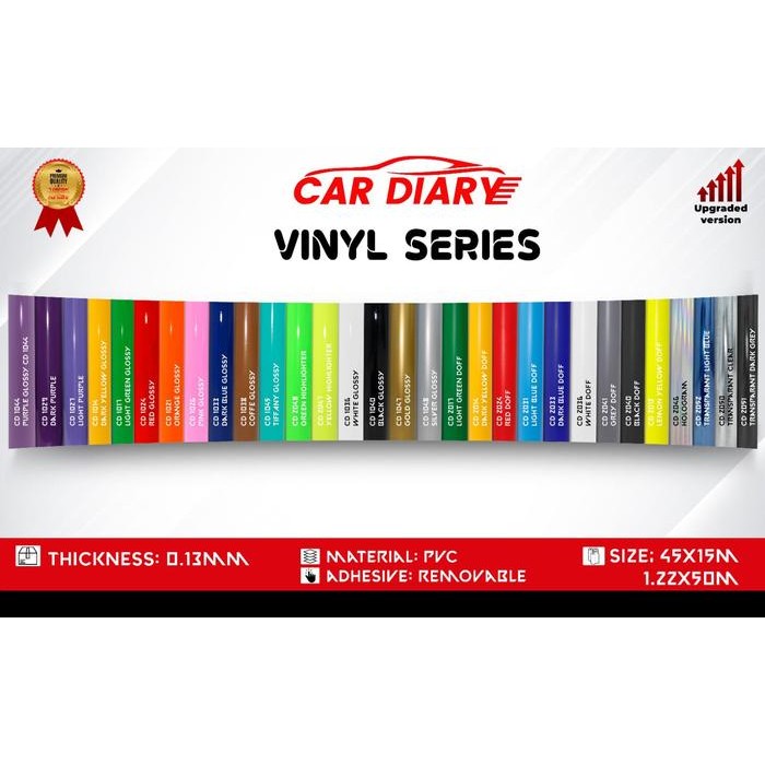 

Sticker Derek Vinil / Car Diary 45Cm (Rol)