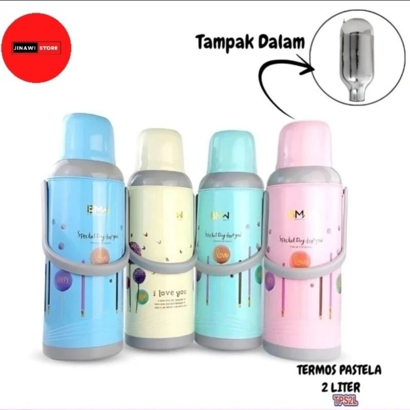 JINAWI Termos Air Minum Tahan Panas 48 Jam Vacuum TERMOS BMW QME VIODA TERMOS AIR PANAS TAHAN PANAS