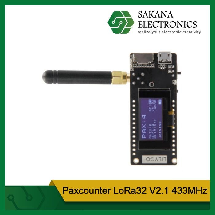 LANGSUNG CHECKOUT TTGO Lora ESP32 Lora32 Lilygo V2.1 ESP32-Paxcounter 433Mhz