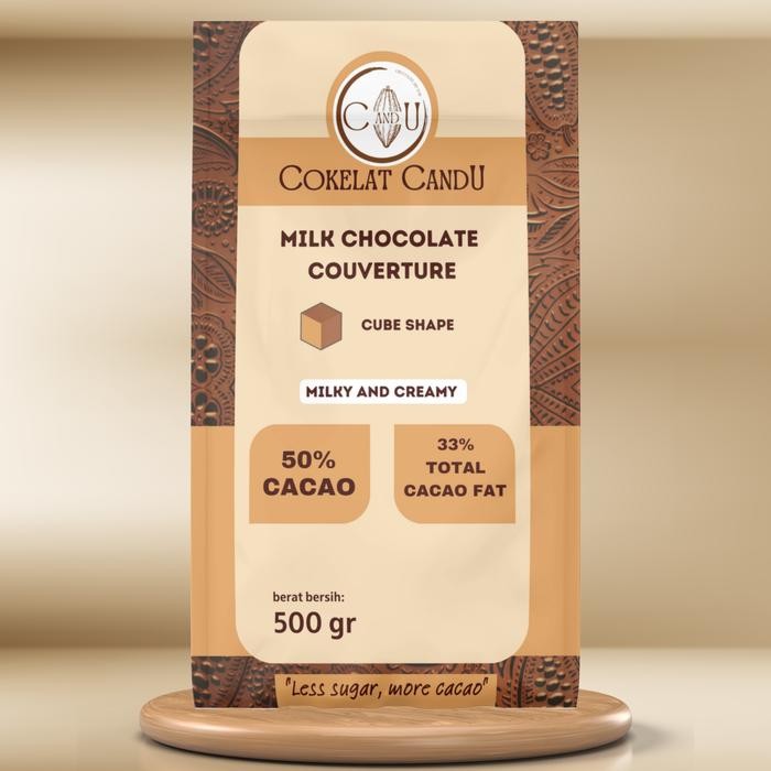 

Milk chocolate 50% 500gr cokelat couverture coklat asli kakao