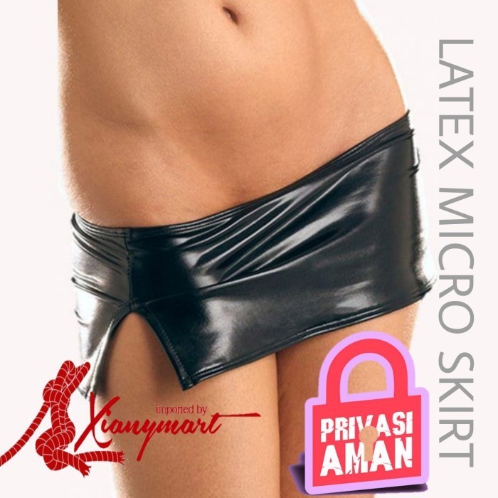 Length 6Inch Micro Skirt Latex Rok Super Mini Terlaris