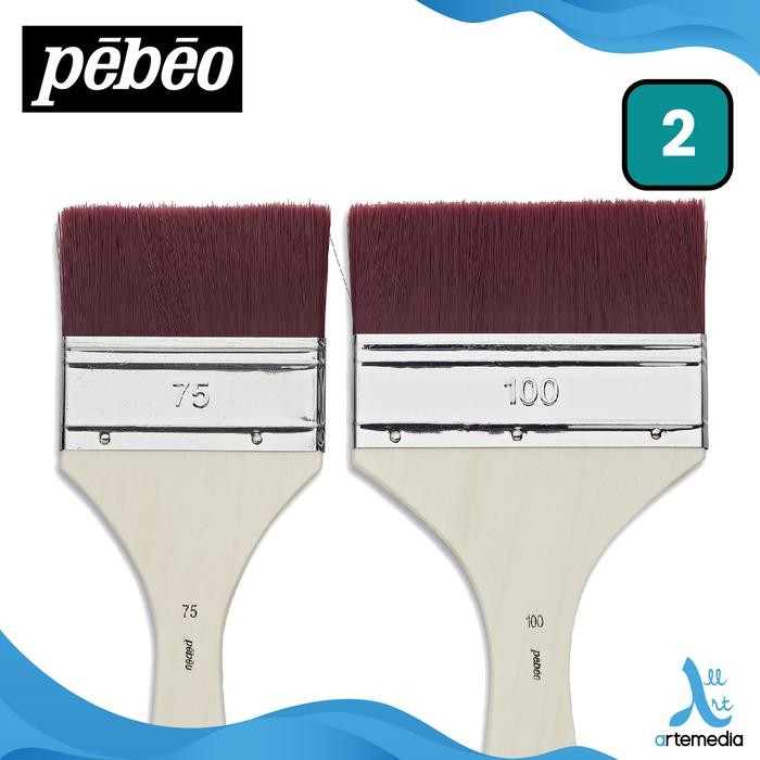 

Kuas Lukis Pebeo Brown Synthetic Oil And Acryllic Brush Set