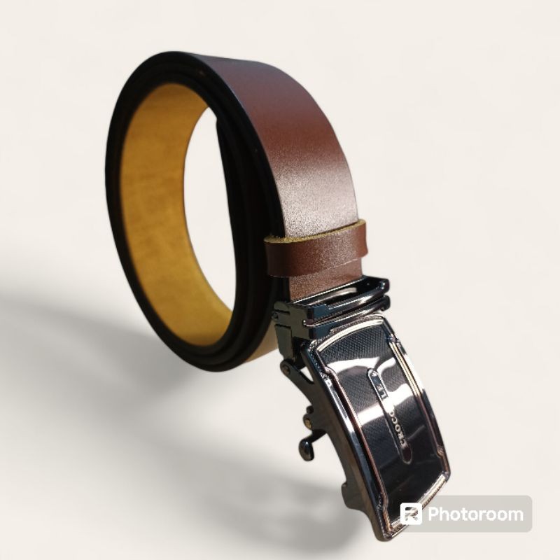 Glamourgemss Ikat Pinggang Rell Kulit Asli Full Kulit,Sabuk Rell Kulit Celana Formal Kulit Asli