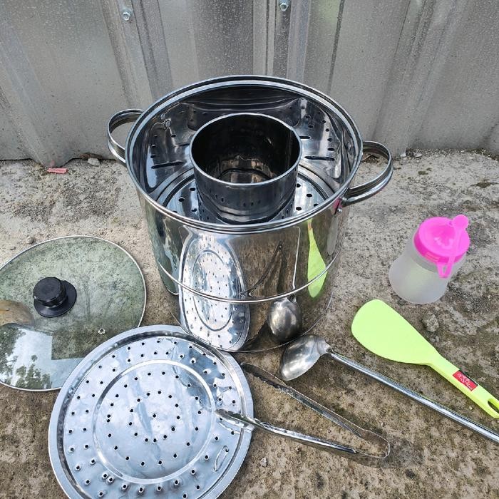 PROMO PRODUK TERBARU DANDANG SERBAGUNA TUTUP KACA BAKSO + KUKUS NASI Kitchenware Kukusan