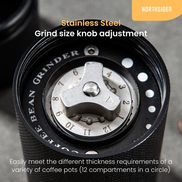 Hand coffee grinder kopi manual stainless steel conical burr JS-20