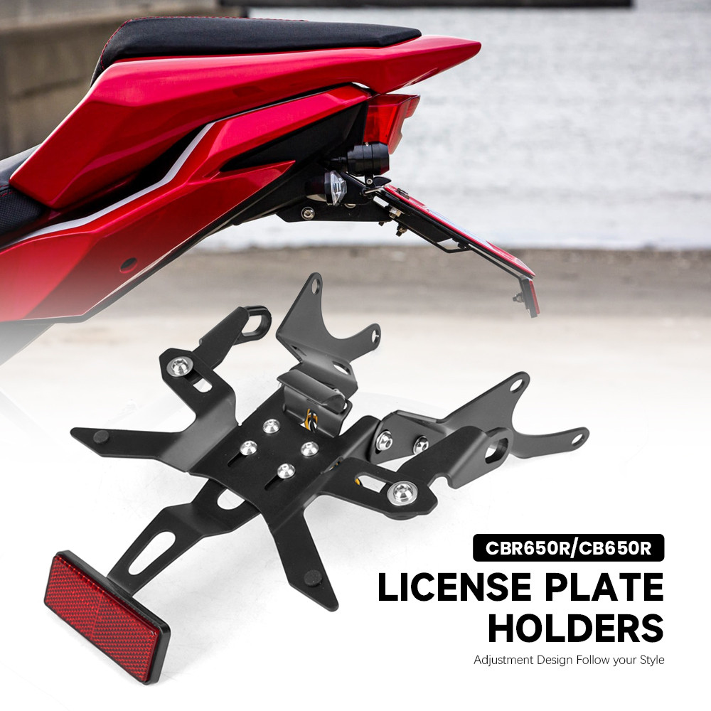 Motorcycle License Plate Bracket Holder For Honda Cbr650R Cbr 650R Cb650R Cb650 2021-2025 Adjustable