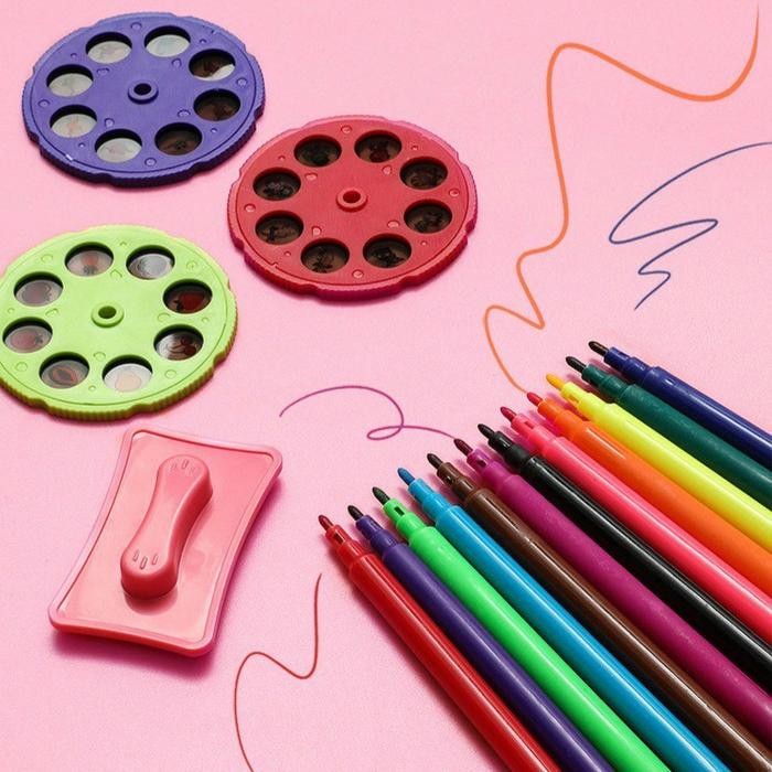 

Meja Gambar Anak Proyektor Mainan Edukasi Belajar Melukis Motif Projector Painting Furniture