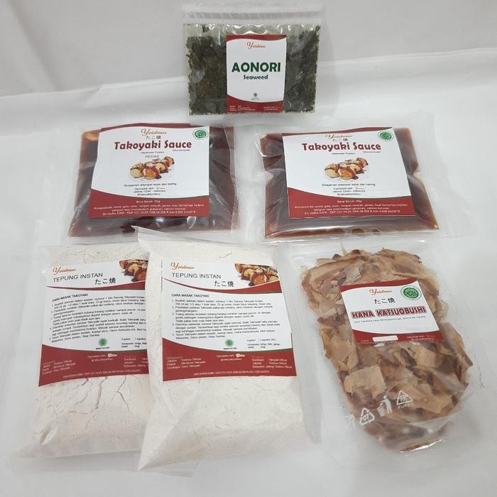 

Barang Terlaris Bahan Takoyaki Lengkap Utk Masak Sendiri Dirumah: Tepung, Katsuo, Saus Cod