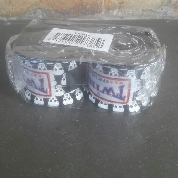 Dijuall  Handwrap Twins Motif skull hitam 5 meter import