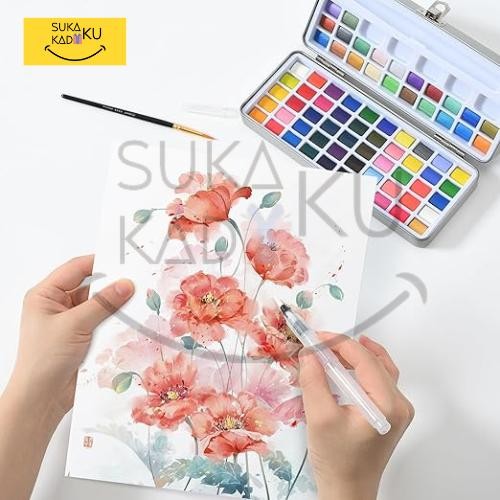 

Giorgione Solid Watercolor Metallic Pearlescent 100 Warna Cat Air Paint Set #Gratisongkir