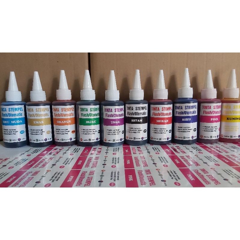 

Refil TINTA STEMPEL FLASH UK 100ML ALL WARNA