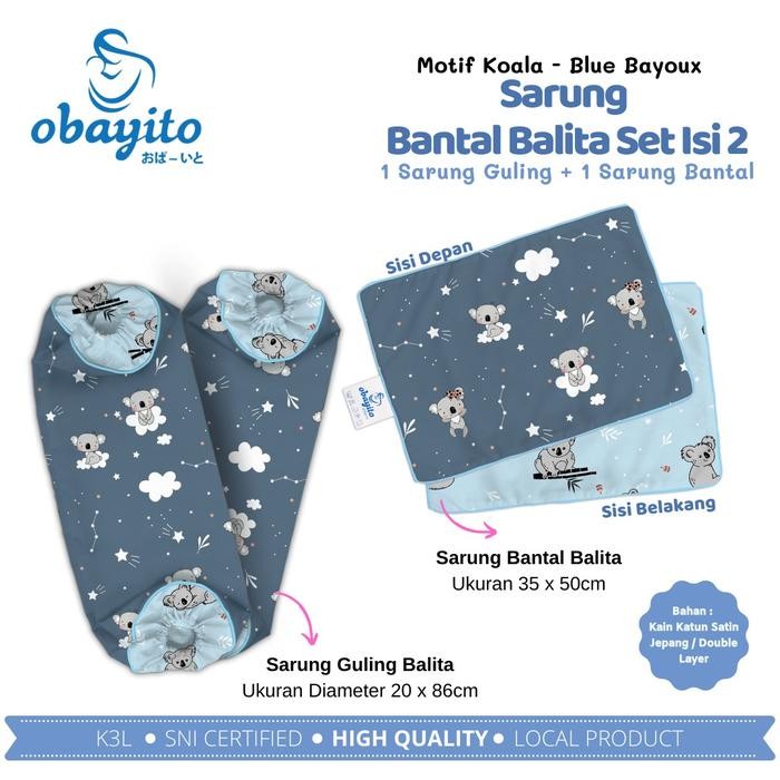 BabyCare- Sarung Bantal Guling Set Bayi Obayito Obayiku/Sarung Bantal Set Bayi