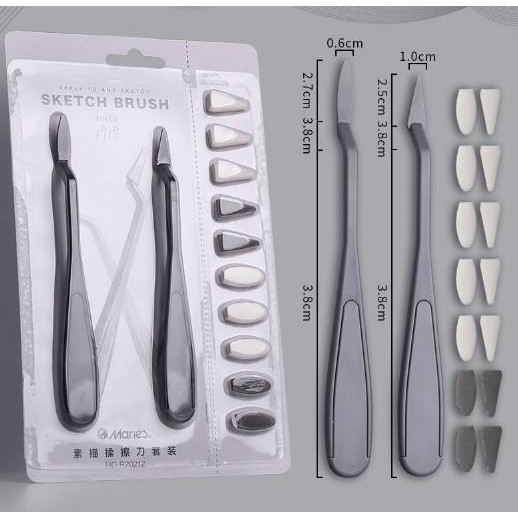 

Maries Sketch Eraser Brush Painting Knife #Gratisongkir