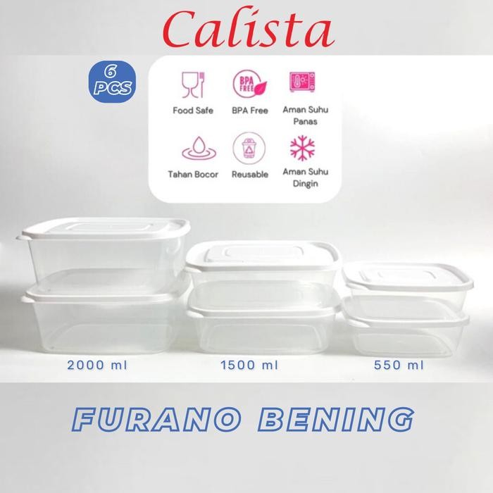 TOPLES KULKAS FREEZER SET CALISTA FURANO PREMIUM FOOD CONTAINER PREP
