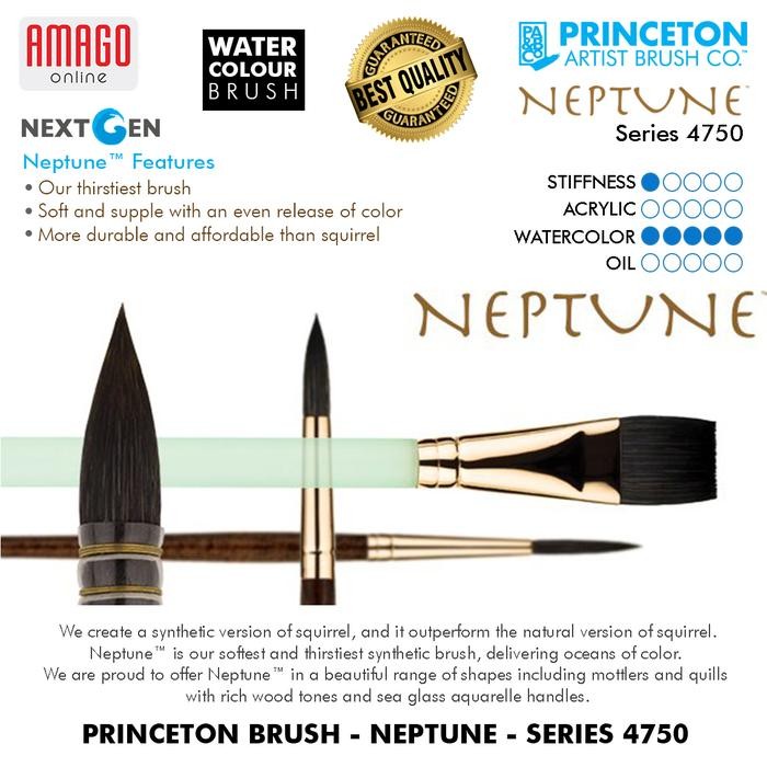 

Kuas - Princeton Neptune Watercolour Brush - Round - Pilih Ukuran #Gratisongkir