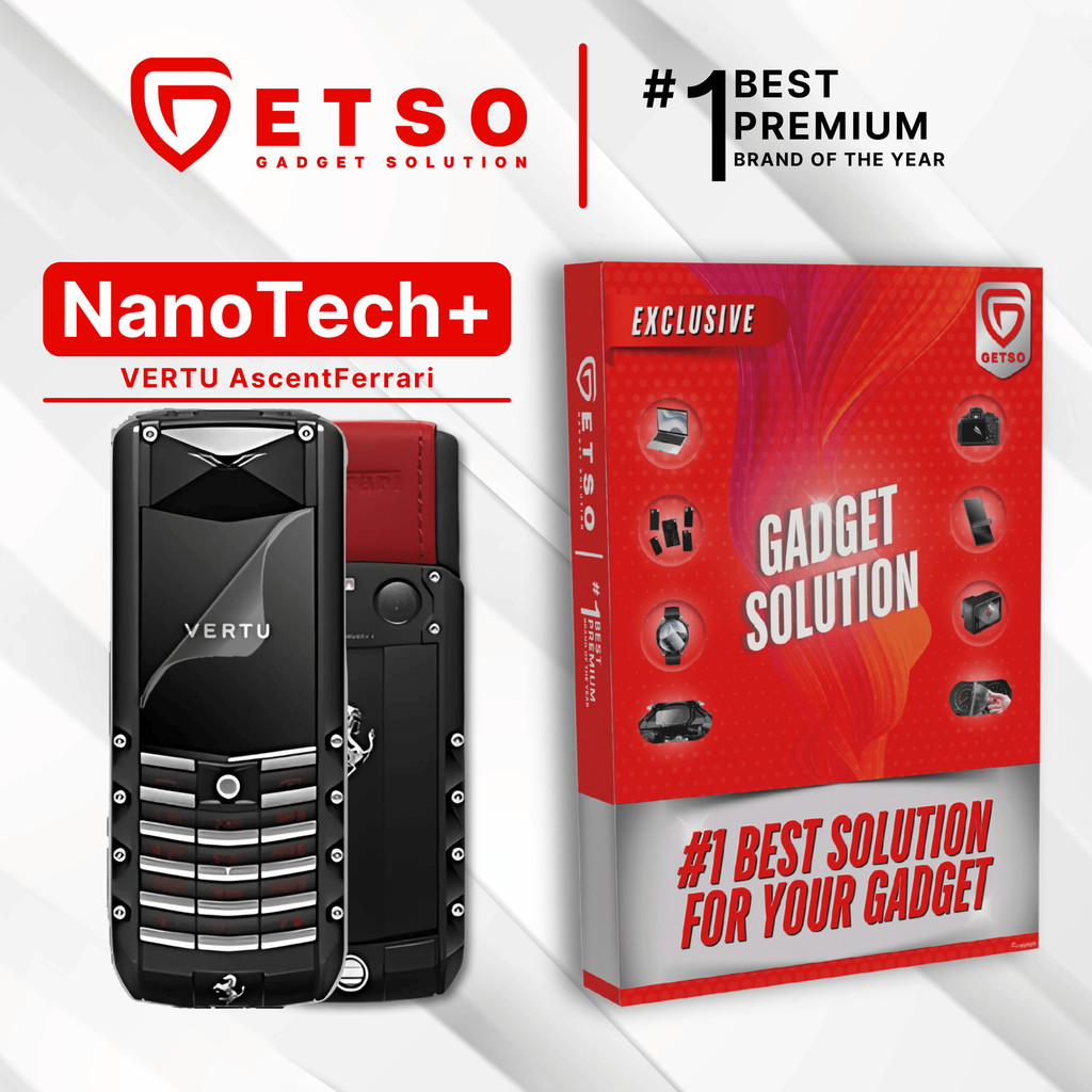 GETSO EPU BIO GENESIS Hydrogel for Vertu Ascent Ferrari / Screen Guard (Nanotech+ 100% Recycle) Prem