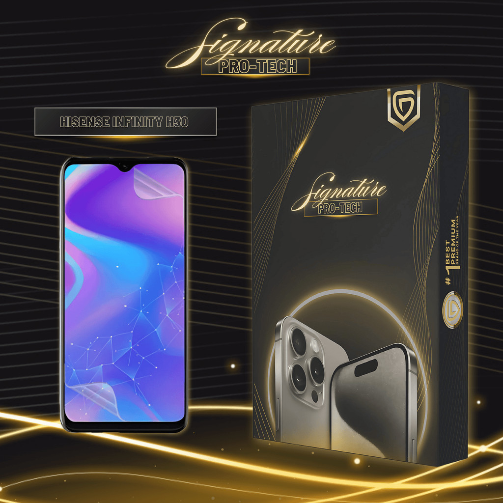 GETSO SIGNATURE PRO-TECH - Premium Anti-Scratch Protector for Hisense Infinity H30 / Screen Guard Ca