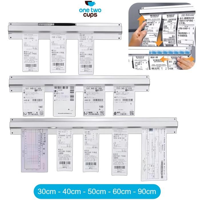 

Bill Holder 30 40 50 60 90Cm Rack Tab Grabber Penjepit Kertas Menu Order Bon Restoran Cafe Office