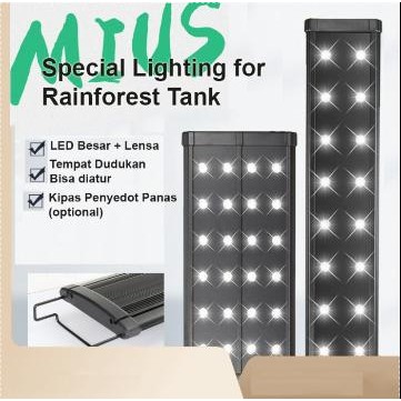 PREMIUM MIUS Lampu Led Rainforest Aquarium Paludarium Terarium Aquascape