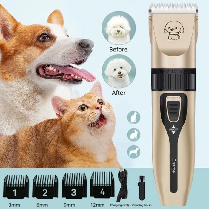 PREMIUM Alat Cukur Bulu Kucing / Pet Clipper Grooming / Cukur Bulu Anjing