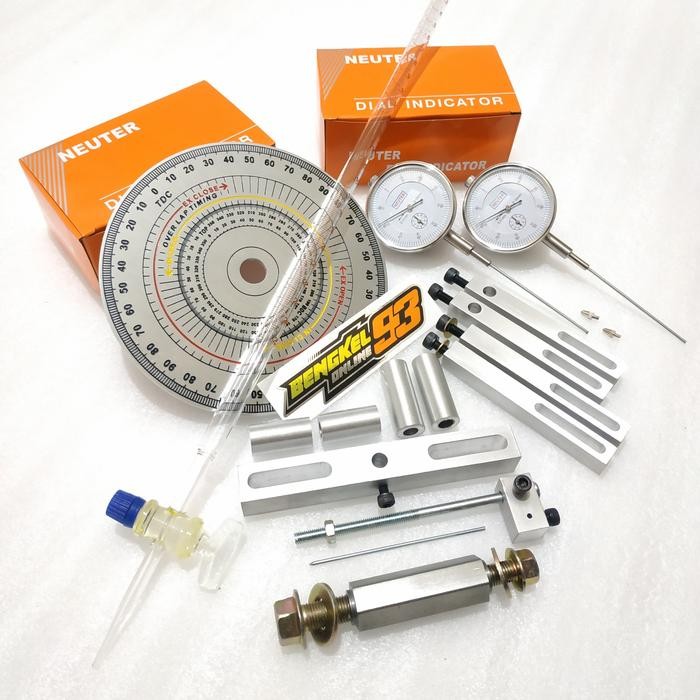 PREMIUM paket buret alat ukur kompresi plus dial set noken as