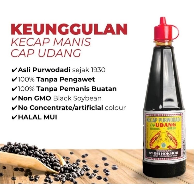 

Kecap Manis Cap Udang 275ml Purwodadi