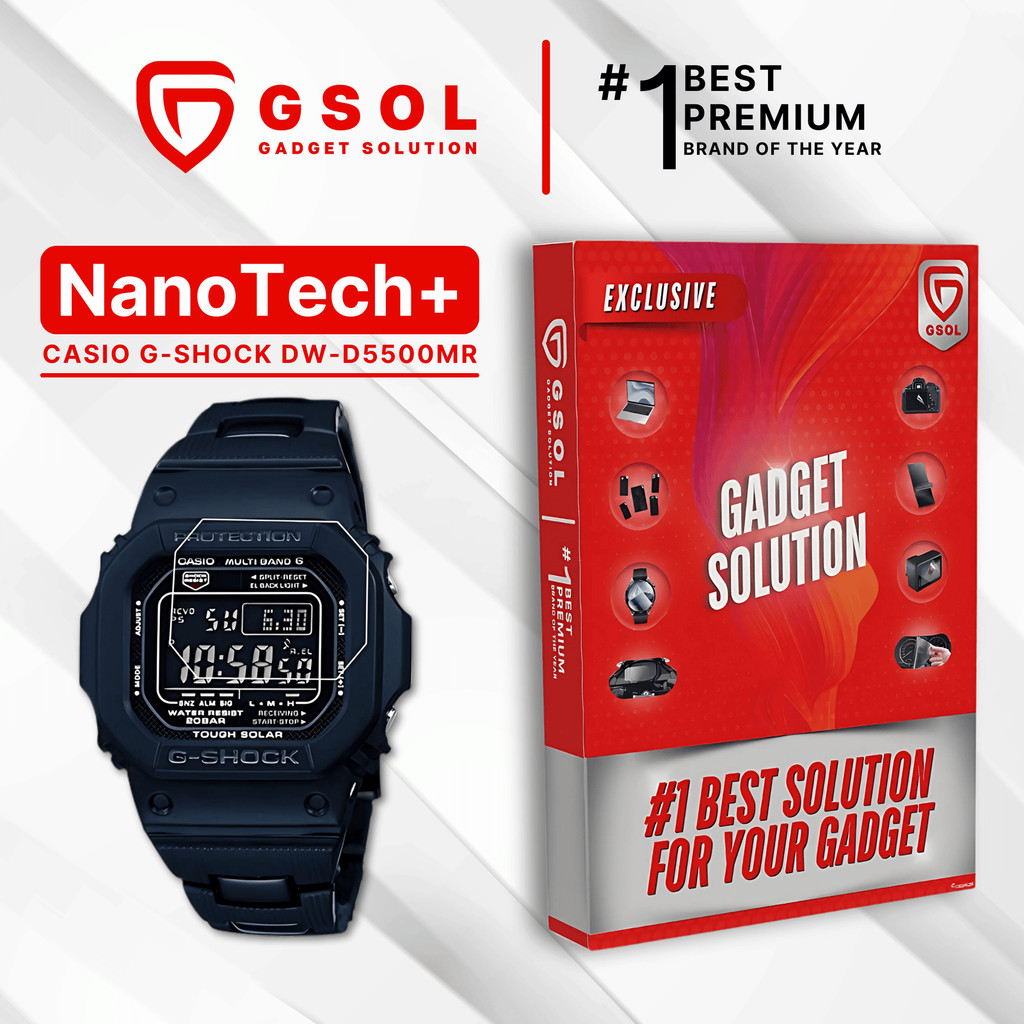 GSOL EPU BIO GENESIS Hydrogel for Casio Smartwatch G-Shock DW-D5500MR / Screen Guard (Nanotech+ 100%