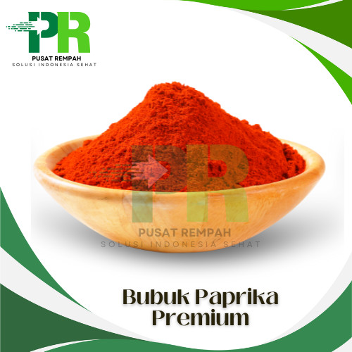 

Bubuk Paprika Merah Alami Red Bell Pepper Powder Premium / Bumbu Pelengkap Masakan Paprika Powder Pusatrempah
