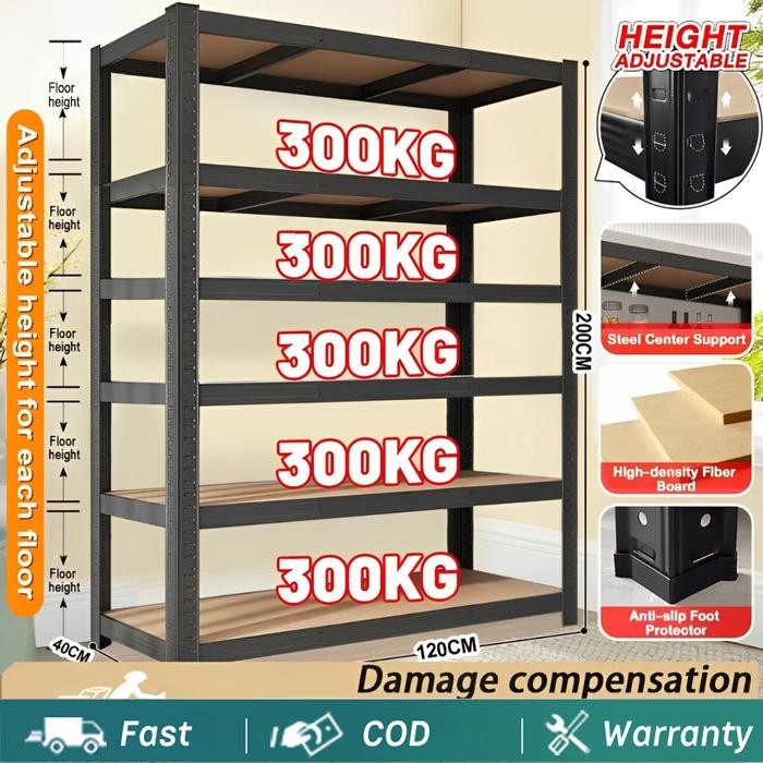 Tumbuh_berkah Rak Multifungsi /6 Susun Rak Gudang Serbaguna / Rak Penyimpanan Rak Susun Serbaguna